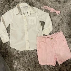 Janie and Jack seersucker set